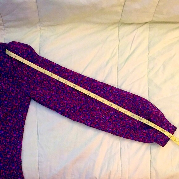 Prophecy Vintage Sheer Floral Blouse, Ruffle - Picture 9 of 11